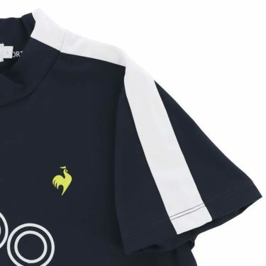 ルコック Le coq sportif　レディース ロゴプリント 配色ライン 半袖 モックネックシャツ QGWVJA00　2023年モデル 詳細5
