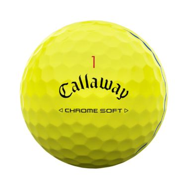 キャロウェイ　クロム ソフト トリプルトラック 2024年モデル　ゴルフボール　1ダース（12球入り） イエロー 詳細2