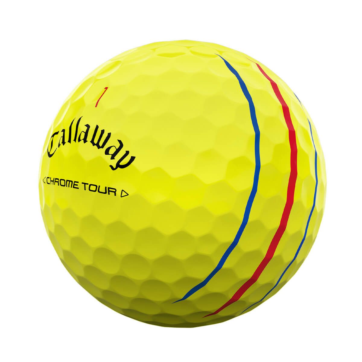 キャロウェイ　クロム ツアー トリプルトラック 2024年モデル　ゴルフボール　1ダース（12球入り） イエロー 詳細3