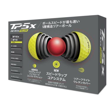 テーラーメイド　TP5x 2024年モデル　ゴルフボール　1ダース（12球入り）　イエロー　詳細1