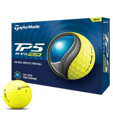 オウンネーム専用　テーラーメイド　TP5 2024年モデル　ゴルフボール　1ダース（12球入り）　イエロー