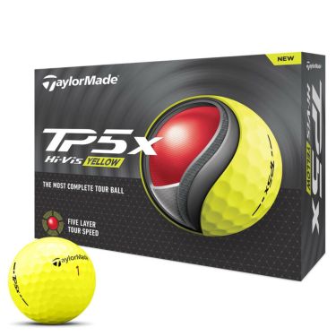 オウンネーム専用　テーラーメイド　TP5x 2024年モデル　ゴルフボール　1ダース（12球入り）　イエロー