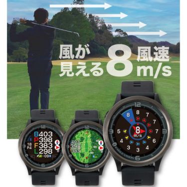 イーグルビジョン watch ACE PRO ウォッチ エース プロ 腕時計型 GPSゴルフナビEV-337 BK ブラック　詳細1