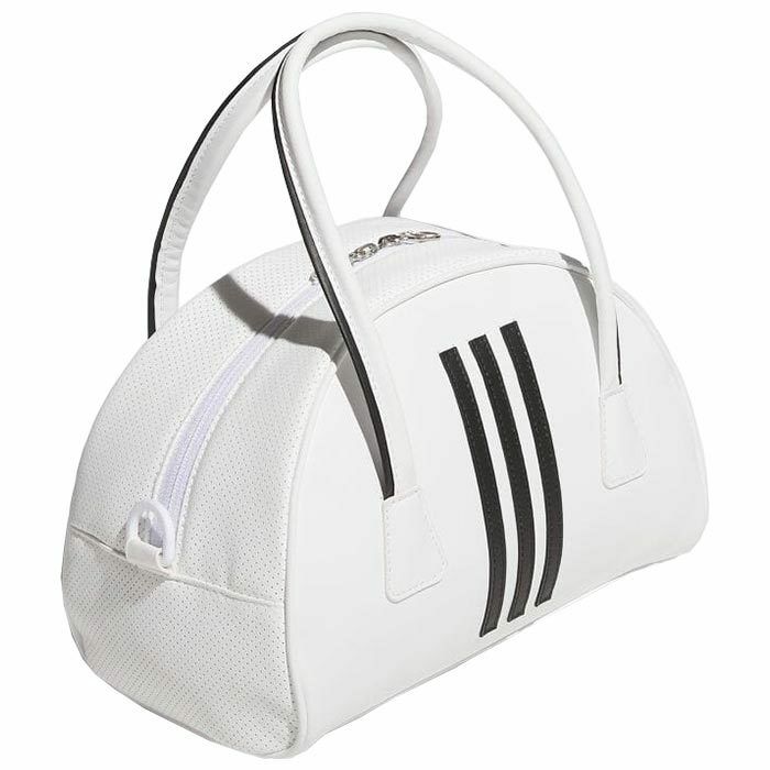 アディダス adidas　レディース スリーストライプス ミニボストン IKK32 IK7401 ホワイト　2024年モデル 詳細2