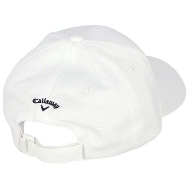 キャロウェイ Callaway　ロゴ刺繍 クールコア メンズ キャップ C24191102 1030 ホワイト　2024年モデル 詳細1