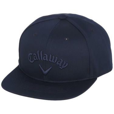 キャロウェイ Callaway　ロゴ刺繍 フラットブリム メンズ キャップ C24191104 1120 ネイビー　2024年モデル ネイビー（1120）