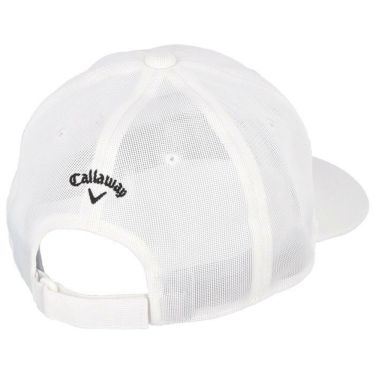 キャロウェイ Callaway　ロゴ刺繍 撥水 メンズ メッシュ キャップ C24191105 1030 ホワイト　2024年モデル 詳細1