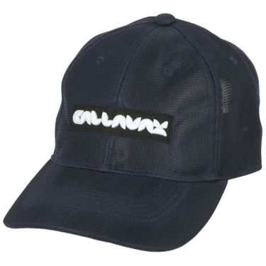 キャロウェイ Callaway　ロゴ刺繍 撥水 メンズ メッシュ キャップ C24191105 1120 ネイビー　2024年モデル ネイビー（1120）