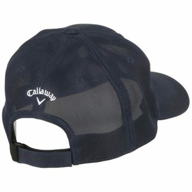 キャロウェイ Callaway　ロゴ刺繍 撥水 メンズ メッシュ キャップ C24191105 1120 ネイビー　2024年モデル 詳細1