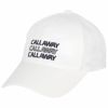 キャロウェイ Callaway　ロゴ刺繍 ポニーテール レディース キャップ C24191201 1030 ホワイト　2024年モデル ホワイト（1030）
