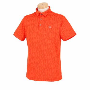 セントアンドリュース St ANDREWS　メンズ ロゴジャガード 半袖 ポロシャツ 042-4160251　2024年モデル オレンジ（150）