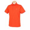 セントアンドリュース St ANDREWS　メンズ ロゴジャガード 半袖 ポロシャツ 042-4160251　2024年モデル オレンジ（150）