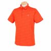 セントアンドリュース St ANDREWS　メンズ ロゴジャガード 半袖 ポロシャツ 042-4160251　2024年モデル オレンジ（150）