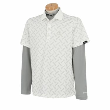 ピン PING　メンズ ロゴプリント 総柄 半袖 リブ衿 ポロシャツ ＆ 長袖 ハイネック インナーシャツ 621-4160209　2024年モデル ホワイト（030）