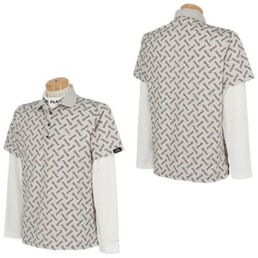 ピン PING　メンズ ロゴプリント 総柄 半袖 リブ衿 ポロシャツ ＆ 長袖 ハイネック インナーシャツ 621-4160209　2024年モデル 詳細2