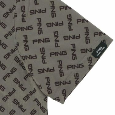 ピン PING　メンズ ロゴプリント 総柄 半袖 リブ衿 ポロシャツ ＆ 長袖 ハイネック インナーシャツ 621-4160209　2024年モデル 詳細5