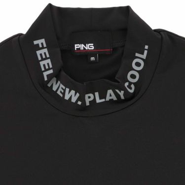 ピン PING　メンズ ロゴプリント 総柄 半袖 リブ衿 ポロシャツ ＆ 長袖 ハイネック インナーシャツ 621-4160209　2024年モデル 詳細7