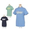 ピン PING　レディース UVカット ロゴデザイン Mr.PING バックプリント 半袖 ハイネックシャツ 622-4167212　2024年モデル