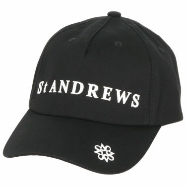 セントアンドリュース St ANDREWS　ユニセックス 立体ロゴ キャップ 042-4987251 010 ブラック　2024年モデル ブラック（010）