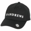 セントアンドリュース St ANDREWS　立体ロゴ キャップ 042-4987251 010 ブラック　2024年モデル