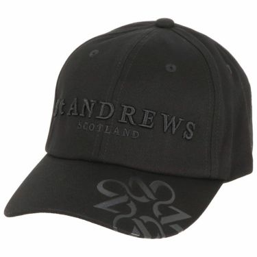 セントアンドリュース St ANDREWS　ユニセックス ロゴデザイン キャップ 042-4987351 010 ブラック　2024年モデル ブラック（010）