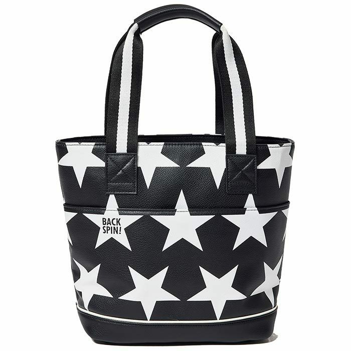 バックスピンゴルフ BACK SPIN! GOLF　スター トート型 カートバック BSBD01B308 BK/WH ブラック/ホワイト　2024年モデル 詳細1