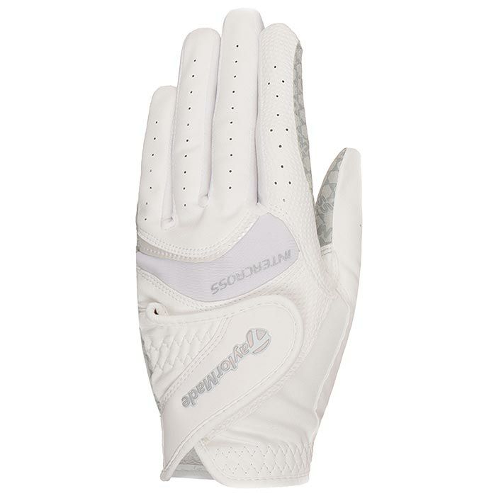 テーラーメイド　インタークロス 3.0　レディース ゴルフグローブ UN153 U26228 WHITE/SILVER WHITE/SILVER（U26228）