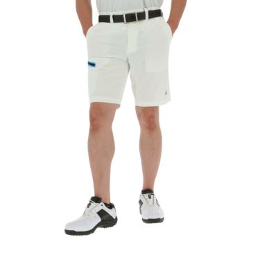 フットジョイ FootJoy　メンズ ストレッチ 撥水 ノイズレス ショートパンツ FJ-S23-P11　2023年モデル ホワイト（80544）