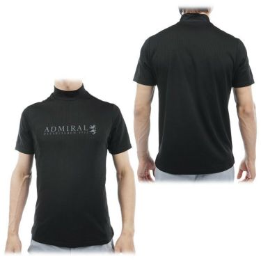 アドミラル Admiral　メンズ ロゴプリント メッシュ ストレッチ 半袖 モックネックシャツ ADMA419　2024年モデル 詳細2