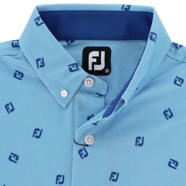 フットジョイ FootJoy　メンズ 飛び柄 4WAYストレッチ 半袖 ボタンダウン ポロシャツ FJ-S23-S06　2023年モデル 詳細3