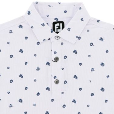 フットジョイ FootJoy　メンズ フラワープリント 飛び柄 4WAYストレッチ 半袖 ポロシャツ FJ-S23-S11　2023年モデル 詳細3