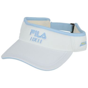 フィラ FILA　レディース パイピング 配色デザイン サンバイザー 753-925W WT ホワイト ホワイト（WT）