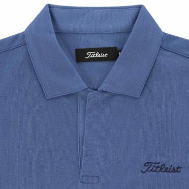 タイトリスト Titleist　メンズ 鹿の子 半袖 スキッパーカラー シャツ TKPMS115J　2023年モデル 詳細3