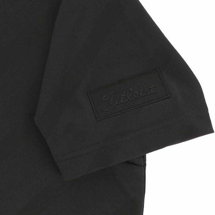 タイトリスト Titleist　メンズ バイアスジャカード 半袖 ボタンダウン ポロシャツ TLPMS103J　2024年モデル 詳細4