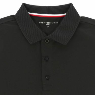 トミー ヒルフィガー ゴルフ　メンズ ロゴ刺繍 カラーブロック リブ衿 半袖 ポロシャツ THMA403　2024年モデル 詳細3