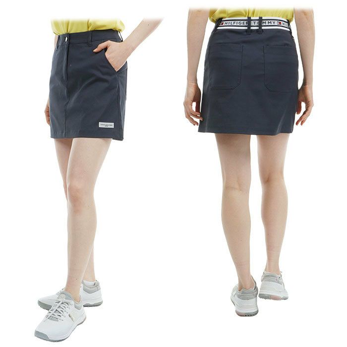 トミー ヒルフィガー ゴルフ　レディース ロゴジャガード ストレッチ ツイル ベーシック スカート THLA425　2024年モデル 詳細2