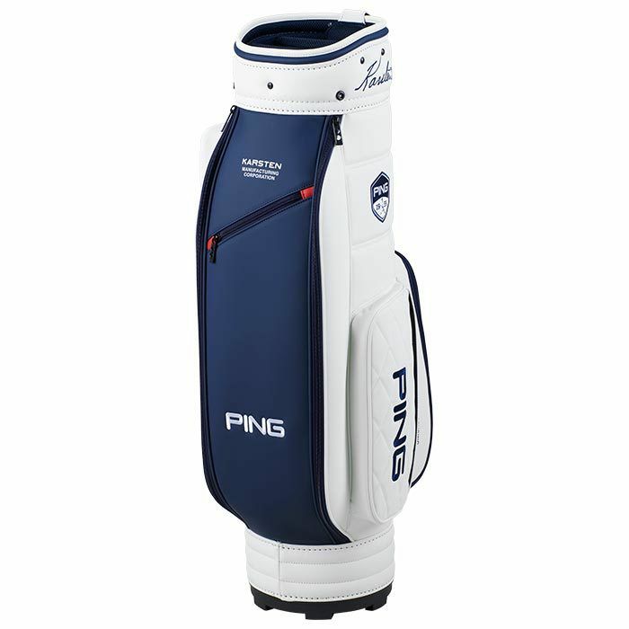 ピン PING　PU クラシック キャディバッグ CB-F2401 37514-01 White/Navy　2024年モデル 詳細1