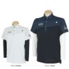 ルコック Le coq sportif　メンズ 幾何学柄 切替デザイン 半袖 ポロシャツ ＆ 長袖 Vネック インナーシャツ QGMXJA00W　2024年モデル
