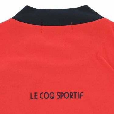 ルコック Le coq sportif　メンズ トリコロール配色 ストレッチ 半袖 モックネックシャツ QGMXJA01　2024年モデル 詳細4