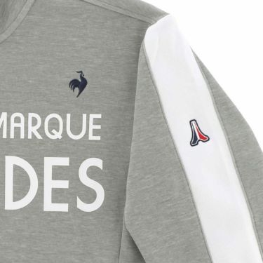 ルコック Le coq sportif　メンズ タイポグラフィプリント サイドライン 長袖 ハーフジップ プルオーバー QGMXJL51　2024年モデル 詳細4