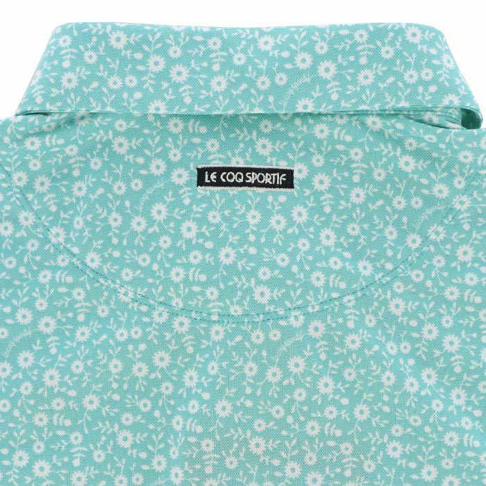 ルコック Le coq sportif　レディース マーガレット柄 ストレッチ 半袖 ポロシャツ QGWXJA12　2024年モデル 詳細5