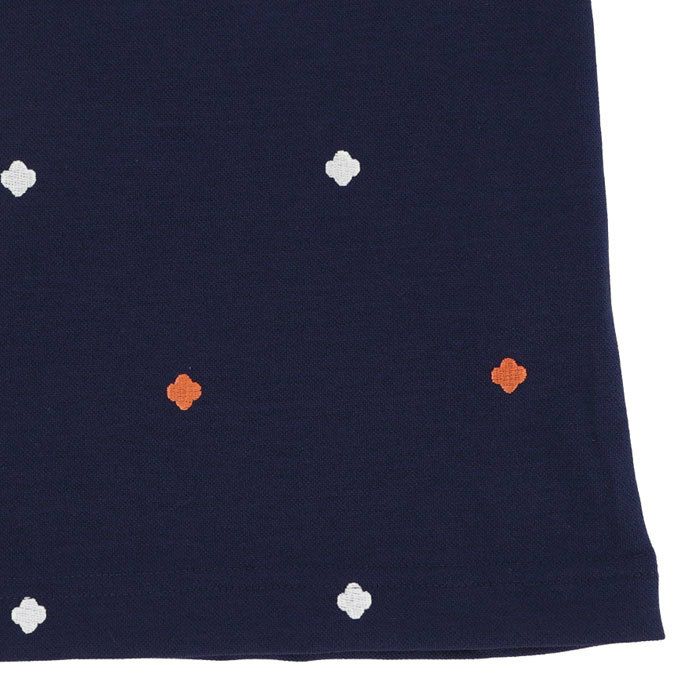 マリクレール marie claire　レディース ロゴモチーフ 飛び柄刺繍 半袖 ポロシャツ 714-634　2024年モデル 詳細4