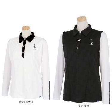 フィラ FILA　レディース ロゴジャガード ノースリーブ ポロシャツ & 長袖 Uネック インナーシャツ 754-540　2024年モデル 詳細1