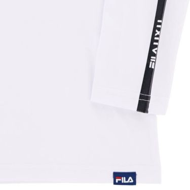 フィラ FILA　レディース ロゴジャガード ノースリーブ ポロシャツ & 長袖 Uネック インナーシャツ 754-540　2024年モデル 詳細2