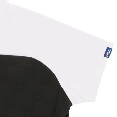 フィラ FILA　レディース ロゴジャガード バイカラー ストレッチ 半袖 モックネックシャツ 754-642　2024年モデル 詳細3