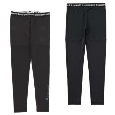 ルコック Le coq sportif　レディース メッシュ切替 ロゴプリント レギンス QGWXJM52　2024年モデル 詳細2