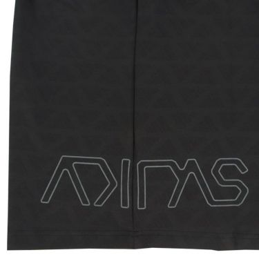 アディダス adidas　メンズ ロゴデザイン ジャガード 半袖 モックネックシャツ IKK69　2024年モデル 詳細2