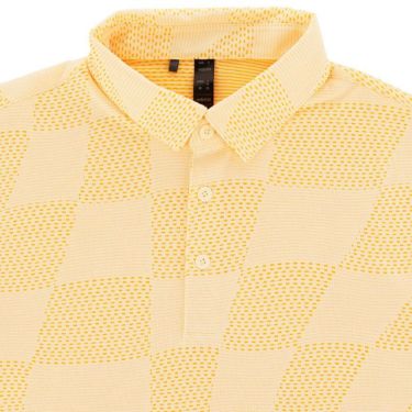 アディダス adidas　メンズ ロゴプリント ジャカードニット 半袖 ポロシャツ KOW01　2024年モデル 詳細3