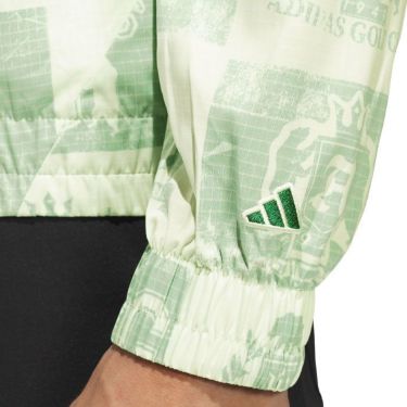 アディダス adidas　メンズ GO-TO 総柄 グラフィックプリント 長袖 フード付き ハーフジップ プルオーバー ジャケット KOW07　2024年モデル 詳細4