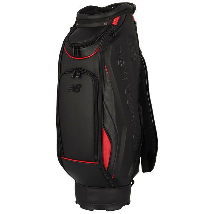 ニューバランスゴルフ　WORLD マットPU×エンボスPU×エナメル キャディバッグ 012-4980003 010 ブラック 詳細1